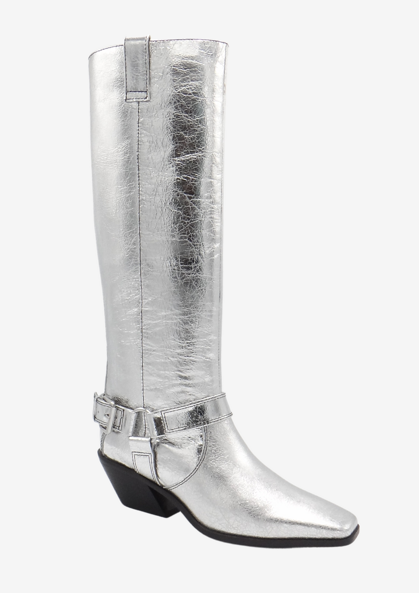 Silver boots hotsell