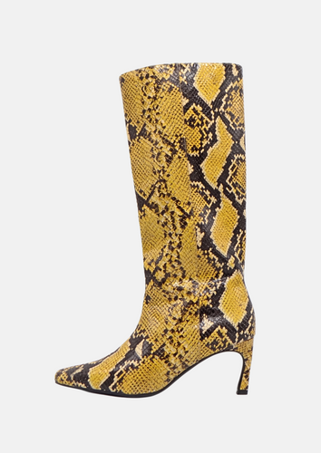 Paola Boot Yellow Snake SAMPLE