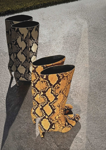 Paola Boot Blk Snake SAMPLE