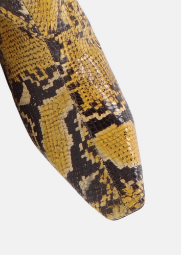 Paola Boot Yellow Snake SAMPLE