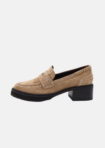 April Loafer Tan Suede