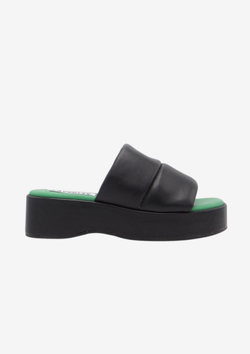Tammy II Wedge Black/Green SAMPLE