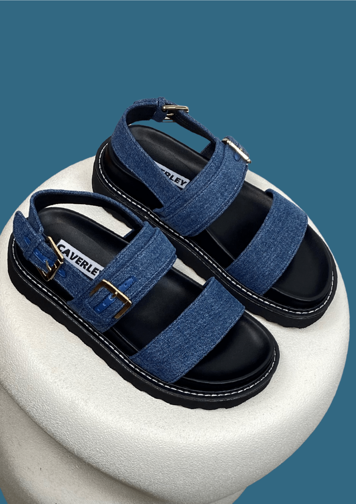 Xina Sandal Denim SAMPLE – CaverleyShoes.com